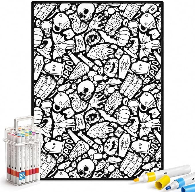DIY Coloring Blanket 🖍️🎨