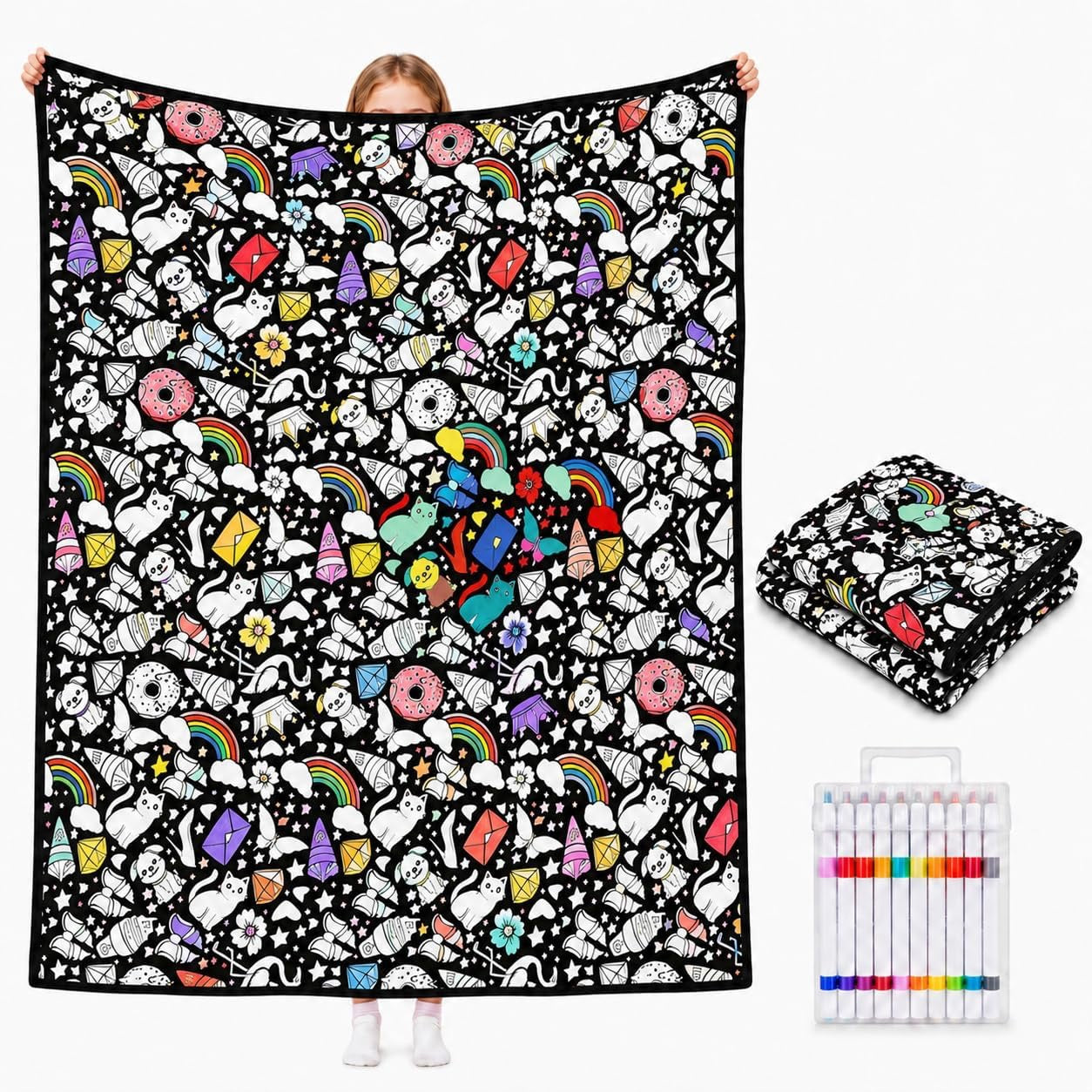 DIY Coloring Blanket 🖍️🎨